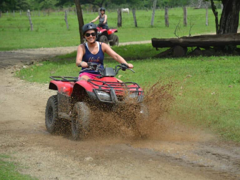 ATV tour on dirt roads near Playa Flamingo